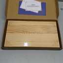 AMEROUS Wooden Mancala Board Game Set - Upgraded Larger Size - 72+8 Bonus Multi Color Glass Stones - Folding Board - Gift Package -Instructions, Portable Board Game for Adults, Kids