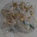 Romadedi Candelabra Gold Candle Holders - 5 Arm 11.8" Wedding Candlestick Holder for Theme Party Table Centerpiece Decor Dining Room Birthday Holiday Christmas, Set of 6