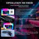 GLITCHCORE LED Bottle Service Sign VIP bottle girl sign application allows for programmable customization of scrolling text patterns, ideal for bars, nightclubs, and parties.