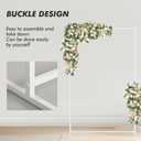 Gawicpy 6.6X6.6FT Metal Square Backdrop Stand, Wedding Arches for Ceremony, Square Balloon Arch Stand, Arch Backdrop Stand for Weddings, Birthdays, Party, Garden Decorations, Anniversary, White