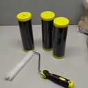 3 Pcs 9 Inch Drywall Compound Roller Cover with 1 Pcs Paint Frame, Drywall Texture Brush, Mud Roller for Putty, diatomaceous Earth, molding Paste, Textured coatings