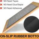 Stair Treads Carpet for Wooden Steps, Non Slip Landing Mat Rug Whit Rubber Backing, Polyester Soft Stairs Resistant Indoor Skid Runner Safety Rugs for Family, Absorbent Washable 31" x 31" Gray (2'7" x 2'7" (Oblong), Gray-dense Knitting)