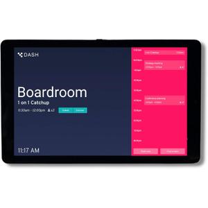 PoE Texas 8" Touchscreen Meeting Room Scheduler Tablet (No Subscription Required) - Plug & Play PoE Office Conference Room Scheduler - Digital Display Syncs with Business Calendar