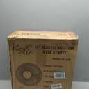 Vie Air 16" Plastic Wall Fan with Remote Control in White
