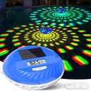 2026 Solar Pool Lights with Digital Pool Thermometer,Color Changing Floating Pool Lights that Float IP68 Waterproof,Hangable Solar Powered Floating Light for Pool Lighting Party Decor-1 PC