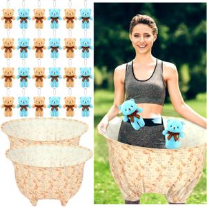 VioraWhite 22 Pcs Funny Bear Baby Shower Diapers Games Activities Fun Bridal Shower Games How Many Plushies Can You Catch in Your Big Diaper Gender Reveal for Boys Girls Adults