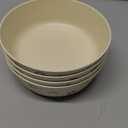 Nook Theory 4 Pack Bamboo Bowls - Alternative to Plastic Bowl, 18 Oz Reusable, Shatterproof Dinnerbowl, Dishwasher Safe - Not Microwavable Bamboo Dishes (Rainbow)