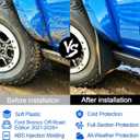 Mud Flaps for 2021-2026 Ford Bronco 2 Door 4 Door,No Drill Splash Guards Front and Rear for Bronco Accessories,Heavy Duty Molded Mudguards with Hardware,4Pcs(Not for Bronco Sport)
