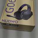 NUBWO Wireless Gaming Headset with Mic for Ps5 Ps4 PC, Zero Interference, 100-Hour Battery All-Day Play, 23ms Sync for Fortnite & Call of Duty/FPS Gamers, Triple Mode All Devices Compatible - Purple