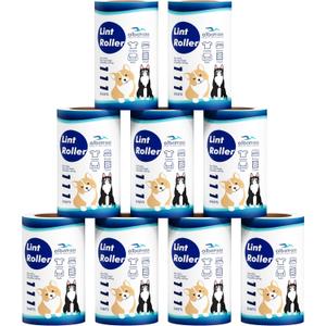Extra Sticky Lint Roller Refills Only, Mega Value Set 999 Sheets for Pet Hair Removal, Dog and Cat Lint Remover for Clothes, Furniture, Carpet