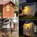 Solar Barn Light Outdoor with 3 Lighting Modes & Motion Sensing, Wall Mount Vintage Light, Waterproof Wall Light for Barn, Shed, Chicken coop, Porch, Patio
