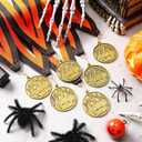 Kenning 20 Pcs Halloween Medals 2" Bronzy Contest Award Medals with Neck Ribbon for Halloween Party Prizes Decoration