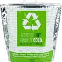 Restaurantware Cater Tek 20.1 x 7.1 x 20.1 Inch Hot And Cold Bag 1 Triple Layer Insulated Bag - Snap Lock Handles Waterproof Green & Silver Plastic Thermal Lunch Bag For Frozen & Hot Items