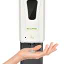 Alpine Automatic Hand Sanitizer Dispenser - Touchless Soap Dispenser with Drip Tray for Restaurant, Hospital, School, Hotel, Kitchen and Bathroom -1200mL Liquid, Gel White