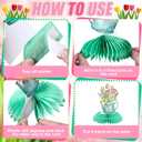 12 Pcs Spring Party Decorations Hello Spring Theme Party Decorations Flower Tulip Honeycomb Table Centerpieces for Home Office Birthday Honeycomb Supplies Decor