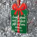 3 x Bible Verse Christmas Ornament, Scripture Stocking Stuffers, Inspirational Christian Decoration, Religious Gift Idea, Jesus Lover, for Mom, Friend, Women, Bible Study, Sunday School