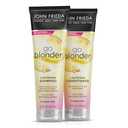John Frieda Go Blonder Shampoo and Conditioner Set, Gradually Lightens Blonde Color Up, For Natural or Color-Treated Hair, Formulated with a Citrus Botanical Blend, Paraben Free, 8.3 oz, Pack of 2