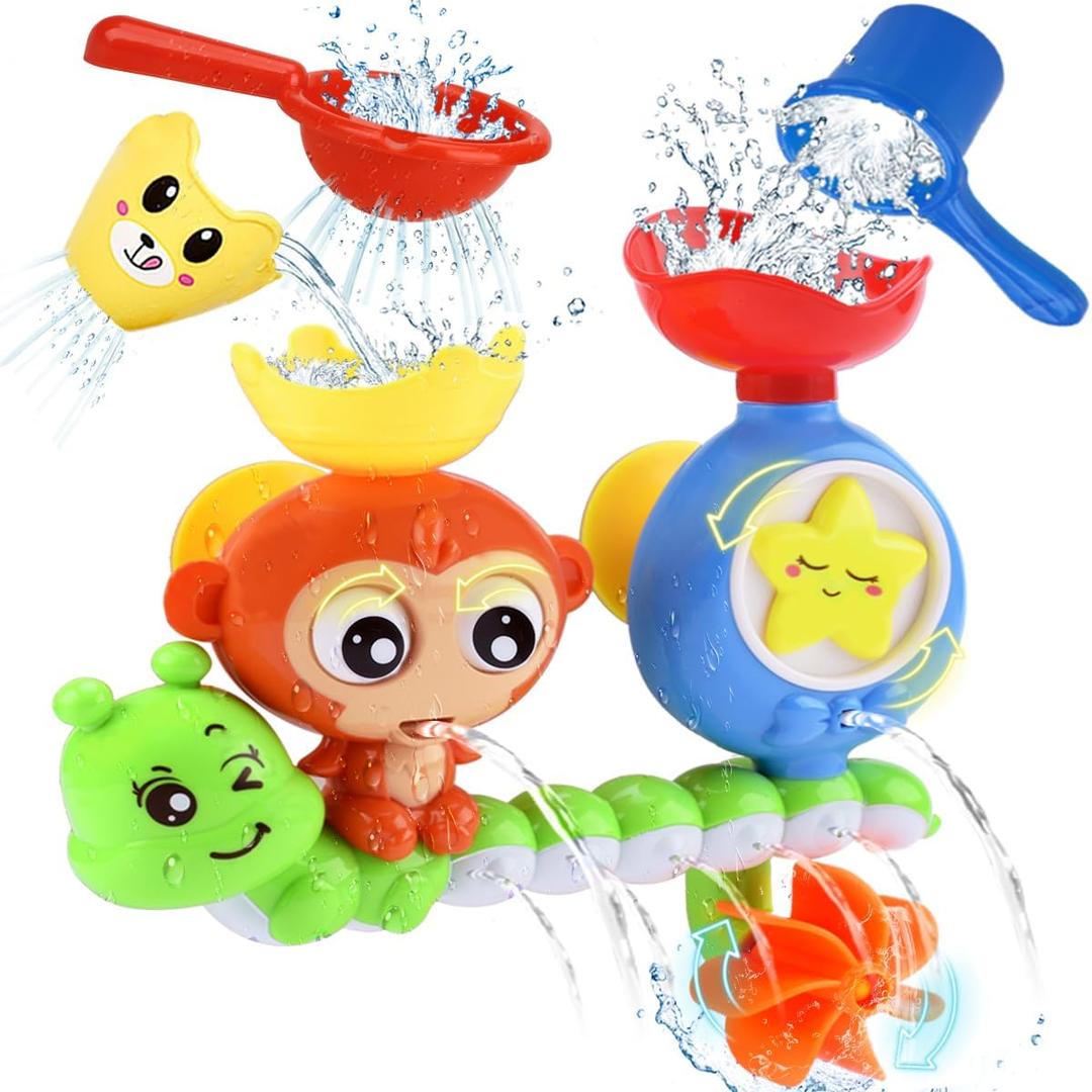 Bath Toys for Kids Ages 13 Toddler Bath Toys for Babies 1 2 3 Year Old Boys Girls Water Bathing Tub Toy for 12 18 Months Infant with Cups