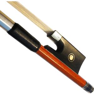 Brazilwood Ebony Violin Viola Cello Bow Full Size Ebony Frog with Natural Horsehair (Violin bow 1/4)