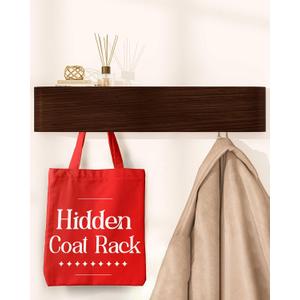 OLEEK Wall Coat Rack - Wall Shelf with Hooks - entryway Hooks - entryway Shelf - Modern Coat Rack - Wooden Coat Rack Wall Mount for Home Decor - Wooden Mount for Home Decor - Jacket Hanger