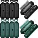 Weewooday 10 Pcs Winter Outdoor Extension Cover with Waterproof Seal Safety Protective Cover Weatherproof Plug Cord Protector Electrical Connection Box for Outlet Plug Pump Light (Black Green)