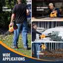 Leaf Blower Cordless with 4.0Ah Battery and Charger, 6 Speed Mode, 250MPH High Speed Lightweight Electric Leaf Blowers Cordless for Lawn Care, Patio, Garden Cleaning and Dust (Yellow)