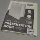 Dunwell Binder with Plastic Sleeves 60-Pocket (Ivory), Presentation Book, 8.5 x 11 Portfolio Folder with Clear Sheet Protectors, Displays 120 Pages of Documents, Certificates, Keepsakes