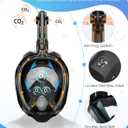 Greatever G2 Full Face Snorkel Mask with Latest Dry Top System,Foldable 180 Degree Panoramic View Snorkeling Mask with Camera Mount,Safe Breathing,Anti-Leak&Anti-Fog
