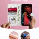 DEENAKIN for iPhone 15 Plus Wallet Case with Card Holder + Cash Clip, RFID-Blocking, Military-Grade Drop Protection & UV-Printed Artwork, Magnetic Closure with Leather Kickstand - Pink Petite Blossom