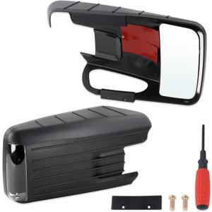 Left and Right Towing Mirror With Tools Compatible With 2021 2022 2023 2024 2025 Ford F150 With HD Wide-Angle Significantly Reduces Blind Spots Easy Installation (2 pcs)