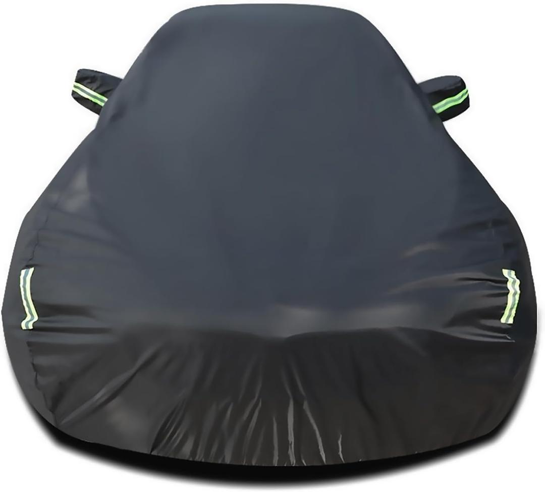 Custom Car Cover Compatible with Porsche 911 996 997 991 992 1998-2025 911 Carrera Targa Turbo, All Weather Waterproof Rain Sun Snow Cover, Outdoor Indoor Car Cover with Windproof Straps