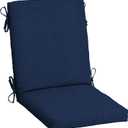 Arden Outdoor Patio Dining Chair Cushion, 20x44, Rain-Proof Seat Pad, Fade-Resistant Outdoor Cushion Sapphire Blue Leala