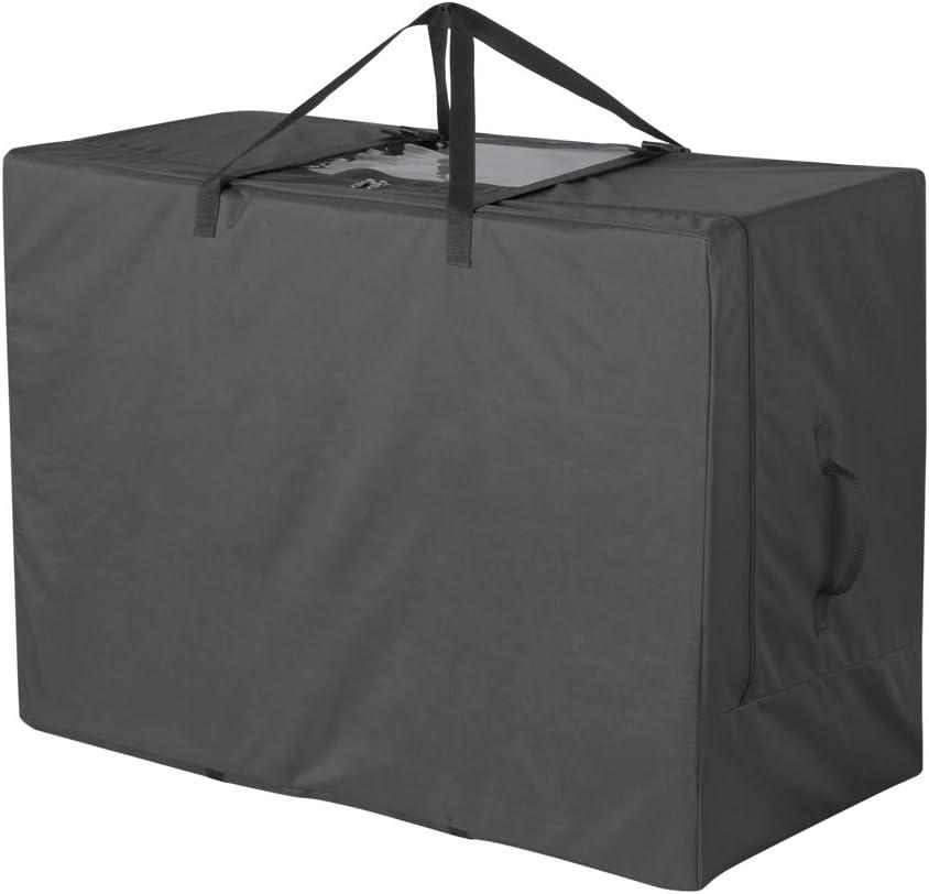 Cuddly Nest Folding Mattress Bag - Heavy Duty Carry Case for Tri-Fold Guest Bed Mattress (Fits 4" Full Mattress, Black)
