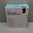 Hot & Iced Coffee Maker with Magnetic K-Pod Organizer (Pods Not Included), Stores 10 Pods, 4-5 Cups Coffee Maker & Single-serve Brewer for K Cup & Grounds, 40oz Removable Water Tank, Black