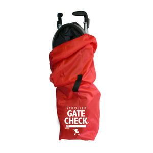 J.L. Childress Gate Check Bag for Umbrella Strollers - Travel Bag for Airplane, Fits Most Single Umbrella Baby Strollers, Airport Accessories for Gate Check, Flying Essentials - Red