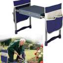 Luvenia Garden Kneeler and Seat,Foldable Garden Stool 10.8" Wider Heavy Duty 2-in-1 Kneeling Pad,Bench Kneeler and Seat Gardening Gifts for Women,Men,Seniors,Grandparents