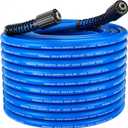 25FT x 1/4" Flexible Pressure Washer Hose | Kink Resistant | Max 4000 PSI | Universal M22 Fittings | Replacement Extension Hose for Gas & Electric Power Washers