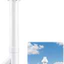 Pangda 2 Inch Concentric Vent Kit for Tankless Gas Water Heater & High Efficiency Furnaces, White, 7.75"x34.75"x6.75" Installation Kit
