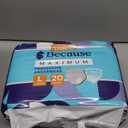 Because Discreet Maximum Adult Incontinence & Postpartum Underwear for Women, High Absorbency, Disposable, Absorbs Up to 4 Cups, Beige, Large, 20