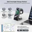 3 in 1 Magnetic Wireless Charging Station Apple 20W Charger Stand Magnetic Wireless Charger for iPhone 16 15 14 13 12 Pro/Pro Max/Plus/Mini AirPods 2/3/Pro iWatch Ultra/8/7/SE/6/5/4/3/2 (3 in 1)
