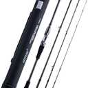 Goture Travel Fishing Rods with Case, 4 Piece Fishing Rod, Casting/Spinning Rod, 30T Carbon Fiber Quality Fishing Pole for Saltwater Trout, Bass, Walleye, Pike