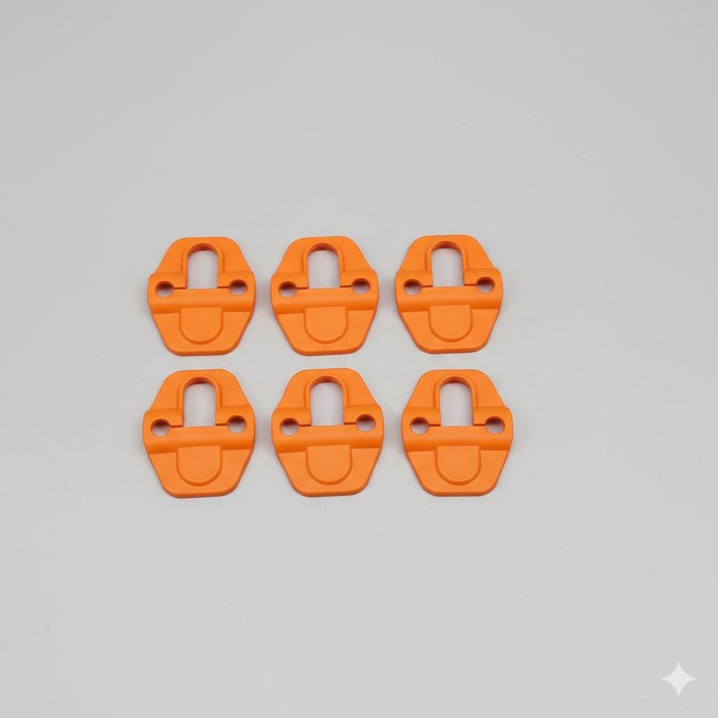 Door Lock Covers Protection Trim for Jeep Wrangler JK 2011-2017 Grand Cherokee for Dodge Chrysler ,Orange