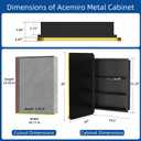 ACEMIRO 20x28 Inch Gold Recessed Medicine Cabinet with Mirror Metal Framed Surface Wall Mounted Bathroom Medicine Cabinet Mirror with Storage