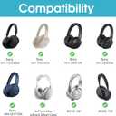 ProCase Hard Case for Sony WH-CH720N/ WH-CH710N/ WH-CH520/ WH-CH510/ WH-1000XM5/ WH-1000XM4/ WHXB910N/ Bose 700 Noise Cancelling Wireless Headphones, Travel Carrying Bag with 2 Dust Covers -Grey