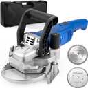 Heavy-Duty Undercut Saw Jamb Saw Kit 1800W 2.5HP 120V 60Hz, with Two 6.5" Alloy Blade (Wood) and One Diamond Blade (Tiles and Masonary), 13ft Cord, Model EUS1800