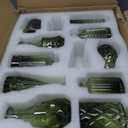 TBWIND Glass Bud Vase Set of 22, Small Green Flower Vases for Centerpieces in Bulk, Mini Vintage Vase for Wedding Decor, and Home Table Décor