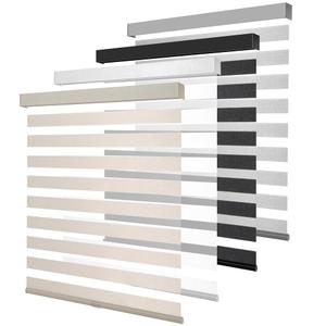 KALYSIE Cordless Zebra Blinds for Windows, 29" W x 72" H, Beige