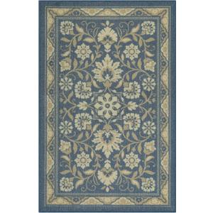 Maples Rugs Florence 2'6 x 3'10 Hallway Entry Kitchen Rugs Non Skid Washable Accent Area Carpet [Made in USA], Blue