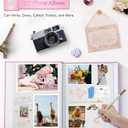 Artfeel Photo Album Self Adhesive Scrapbook Album for 3x5 4x6 5x7 8x10 Pictures,40 Pages Linen Cover with Display Window DIY Photo Book,Ideal Gifts for Family Travel Wedding Baby