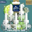 Glade PlugIns Refills Air Freshener, Bergamot & Eucalyptus, Scented and Essential Oils for Home and Bathroom, 0.67 Fl Oz, 5 Count